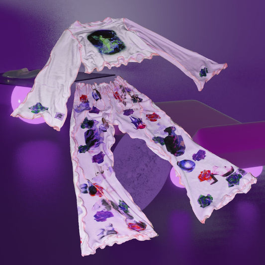 grunge fairy velours pants