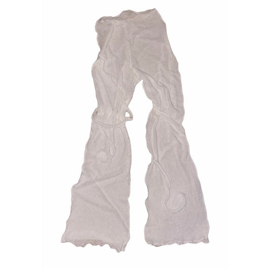 angel knit tie-up pants