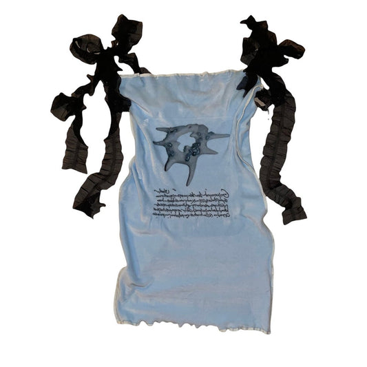 foreign inscription dress