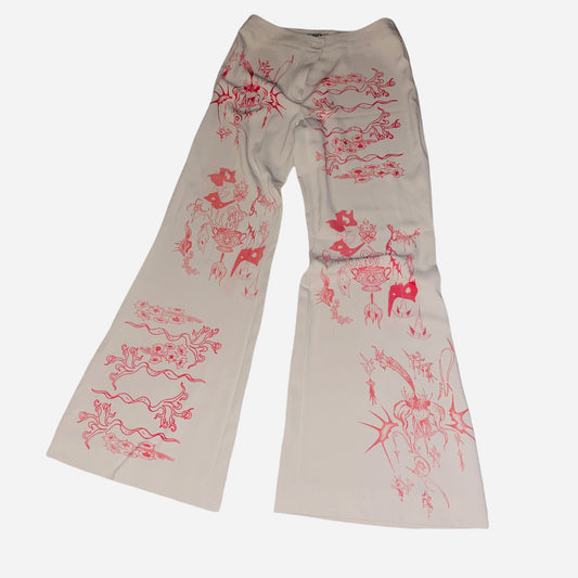 thyrn wide legged suit pants