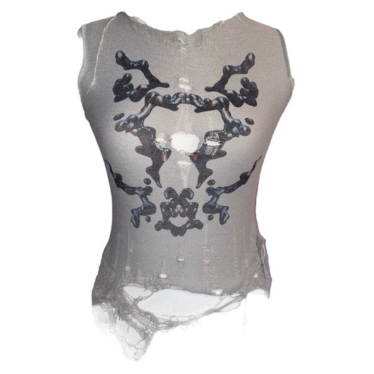 cyber bones knit top