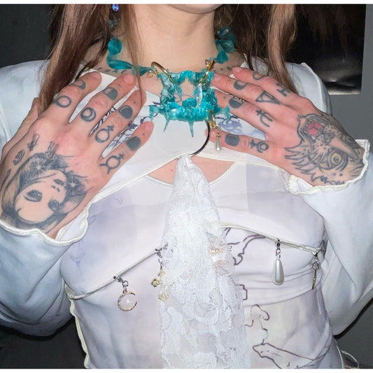 turquoise adornment