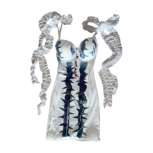 spikes bodycon dress