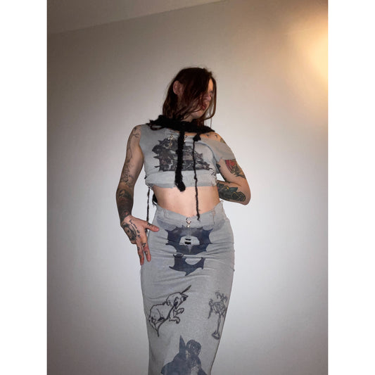 comet knit skirt