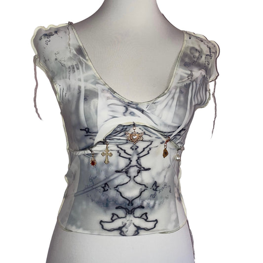 mud flower bustier top