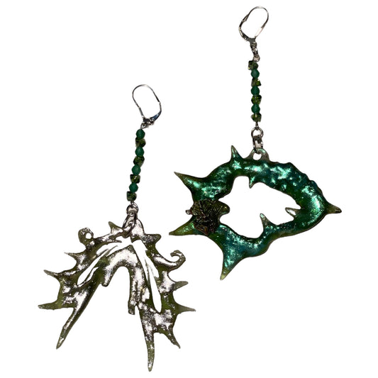 cyberform bismuth earrings