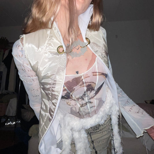 padded vest with cyberform