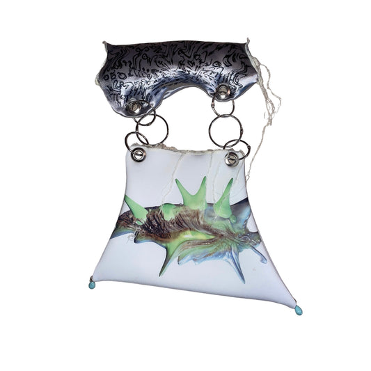 silver cocoon bag