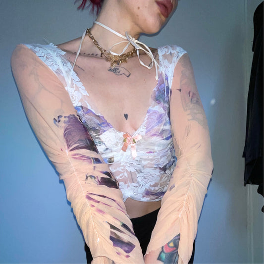 aries ruffled top
