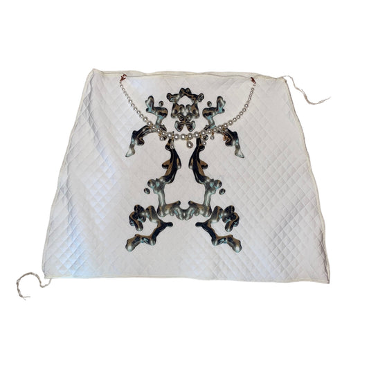 pearls and bones quilted skirt