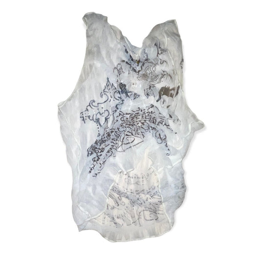 white noise mesh top